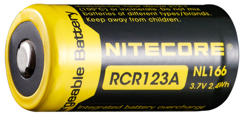Batterie rechargeable Li-ion RCR123A 650mAh 3.7V 2,4Wh - Nitecore-T.A DEFENSE