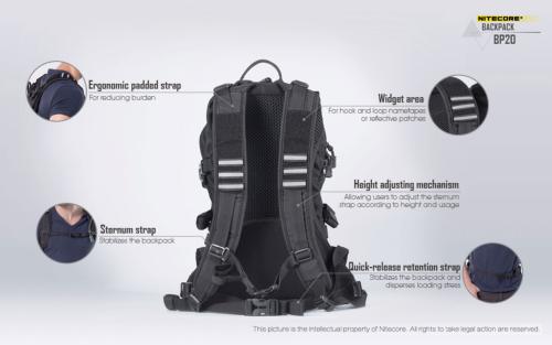 Sac à dos BP20 - Nitecore-T.A DEFENSE