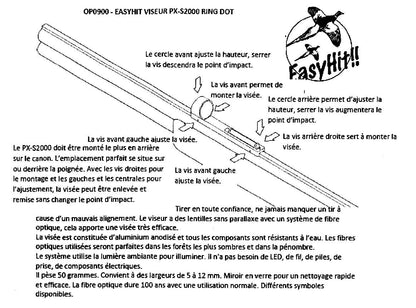 Viseur Point Rouge PX-S2000 - Easy Hit-T.A DEFENSE