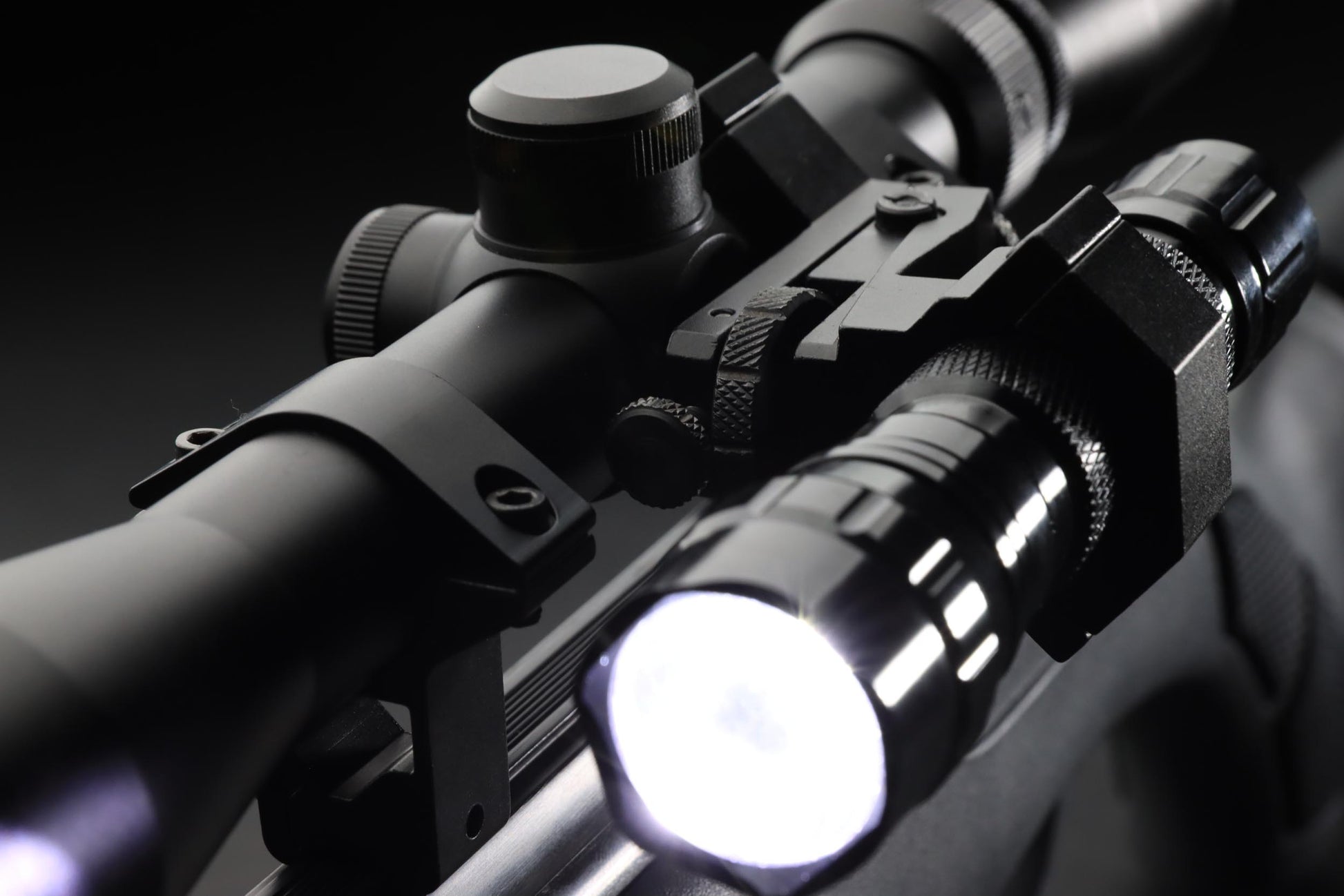 Montage de lampe et laser pour lunette 25.4 mm - RTI Optics-T.A DEFENSE