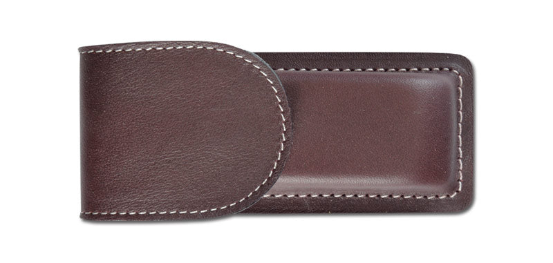 Etui pour couteau en cuir moulé doublé rouge grenat 30 - Pielcu-T.A DEFENSE