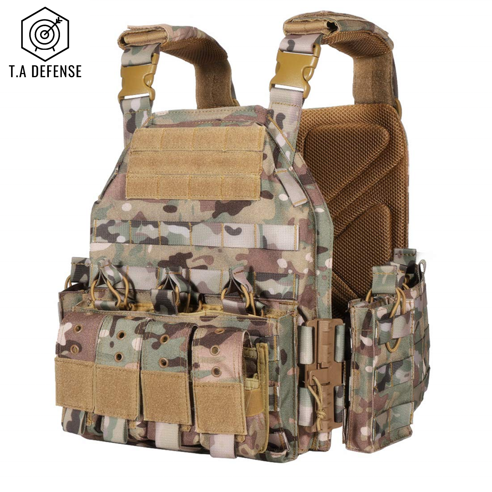 Porte-plaque pare balle TA Défense® Cuirassier™ 1000D Multicam-T.A DEFENSE