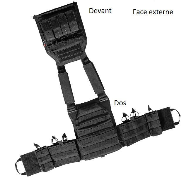 Porte-plaque pare balle TA Défense® Cuirassier™ 1000D Multicam-T.A DEFENSE