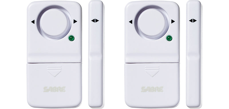 Alarme magnétique pour porte et fenêtre, 100% sans fil | Lot de 2 | - SABRE-T.A DEFENSE