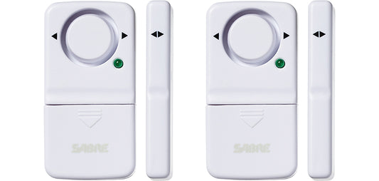 Alarme magnétique pour porte et fenêtre, 100% sans fil | Lot de 2 | - SABRE-T.A DEFENSE