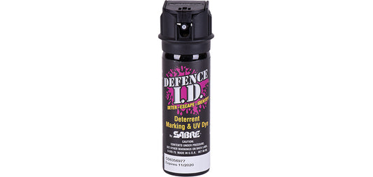Spray au poivre marqueur violet et UV - SABRE RED-T.A DEFENSE