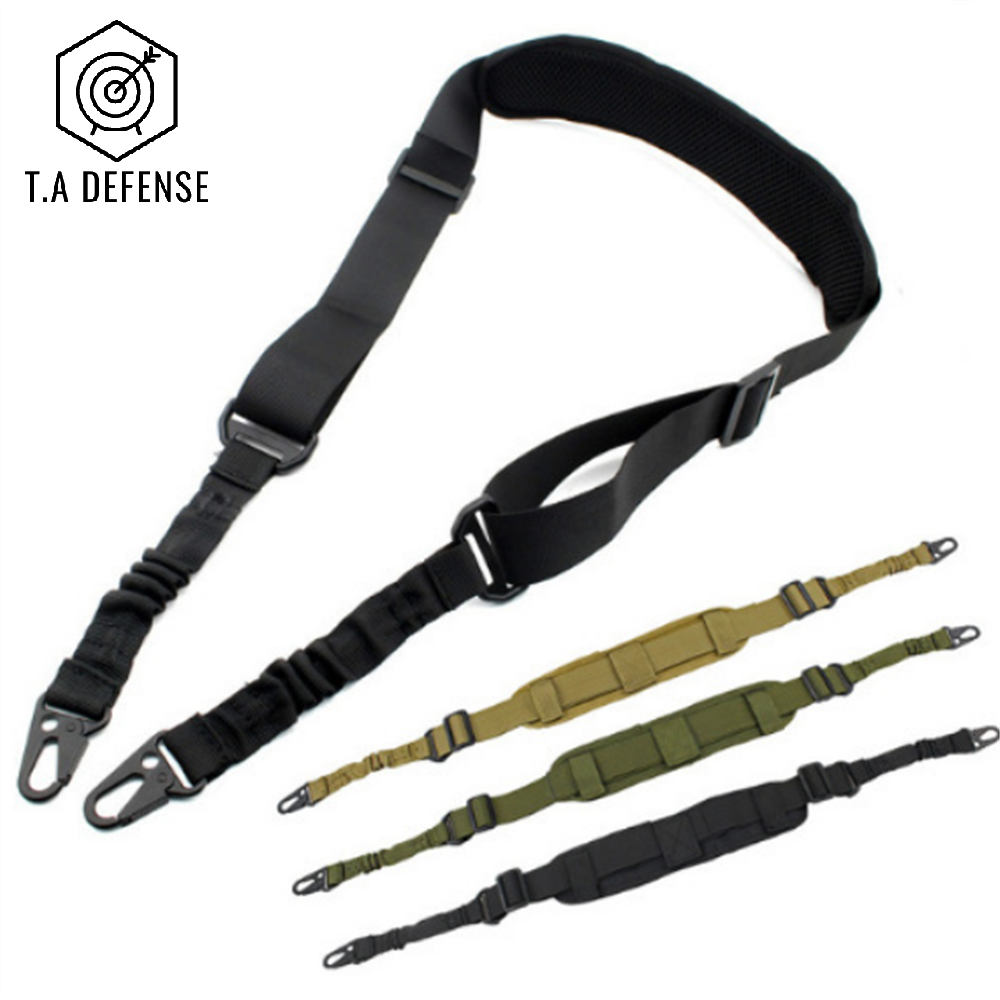Sangle tactique deux points TA Defense® Elastroop™ Noire-T.A DEFENSE