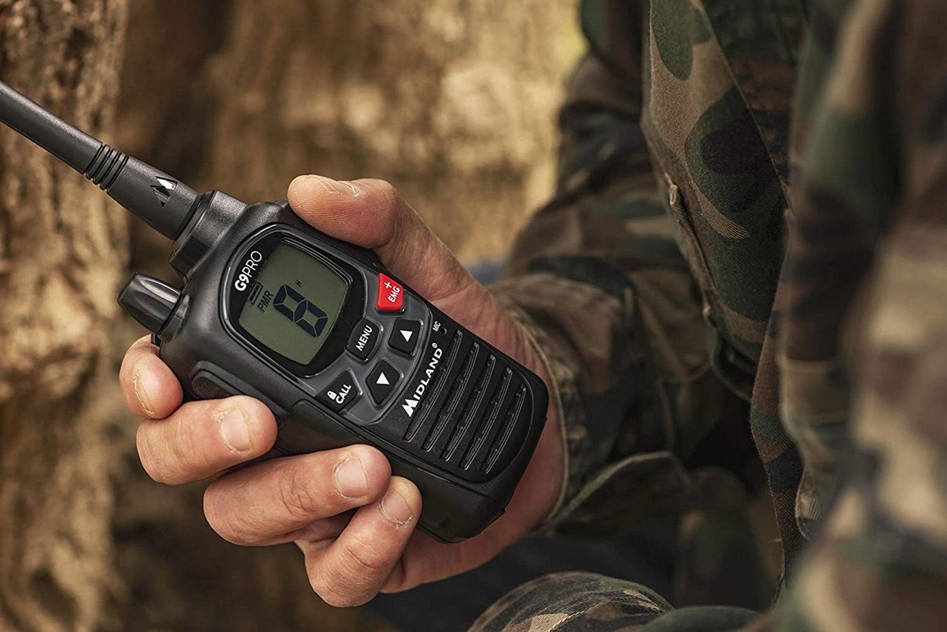 Talkie-walkie + oreillette G9 PRO - Midland-T.A DEFENSE