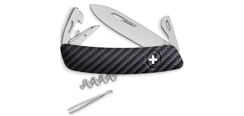 Couteau suisse Impression carbone - Swiza-T.A DEFENSE