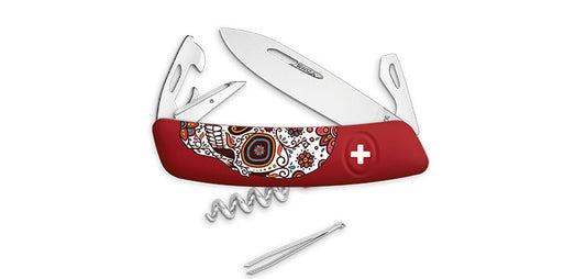 Couteau suisse Mexican Skull - Swiza-T.A DEFENSE