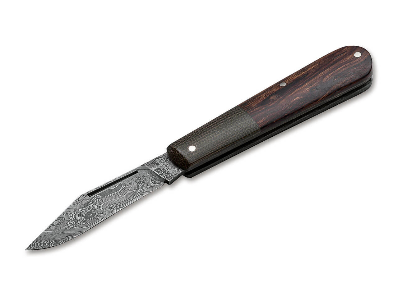 Couteau pliant Damas Léopard Intégrale Barlow - Boker-T.A DEFENSE