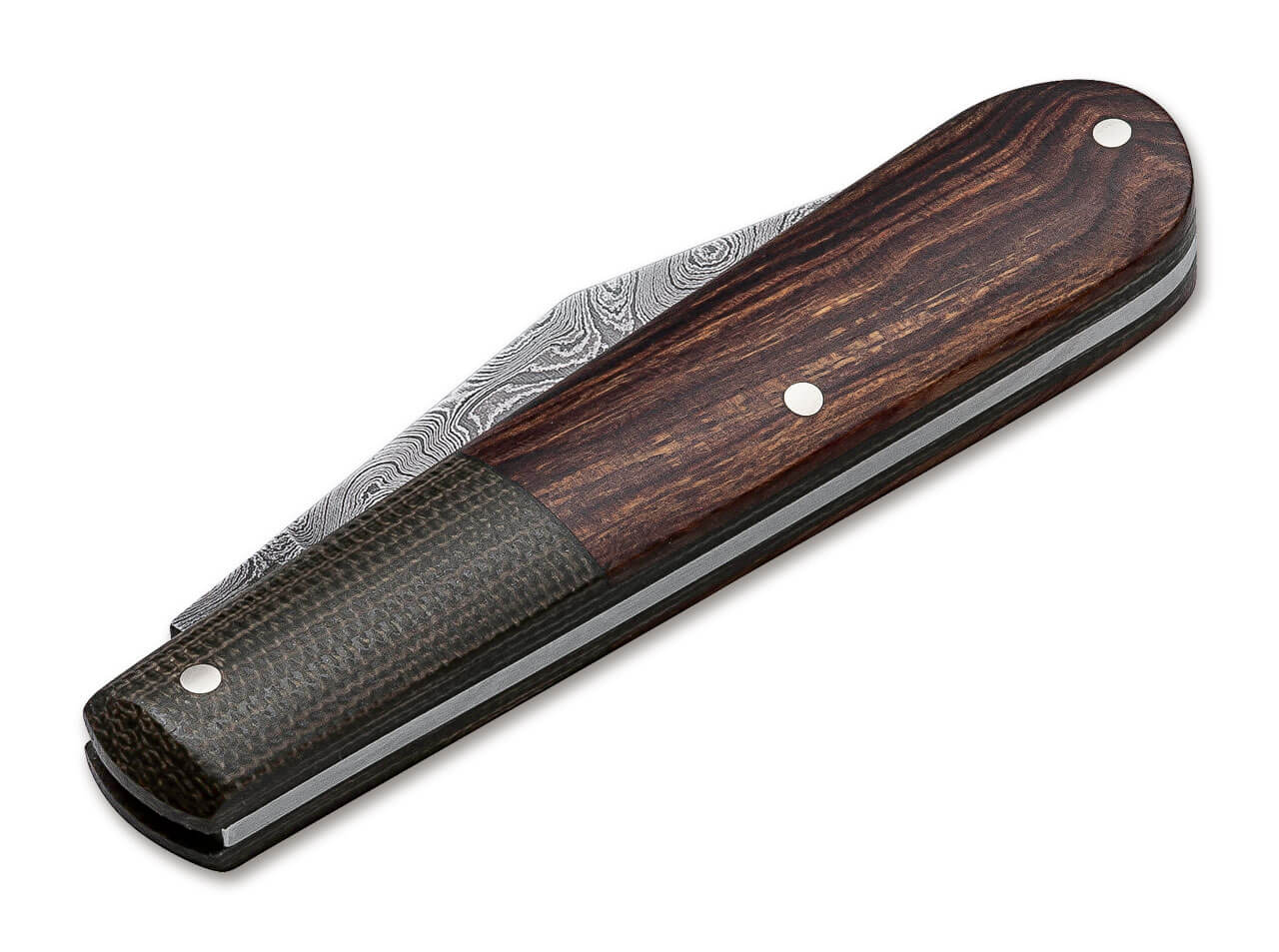Couteau pliant Damas Léopard Intégrale Barlow - Boker-T.A DEFENSE