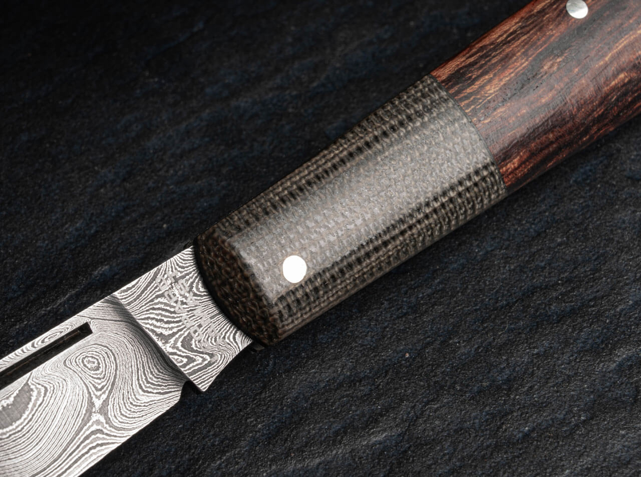 Couteau pliant Damas Léopard Intégrale Barlow - Boker-T.A DEFENSE