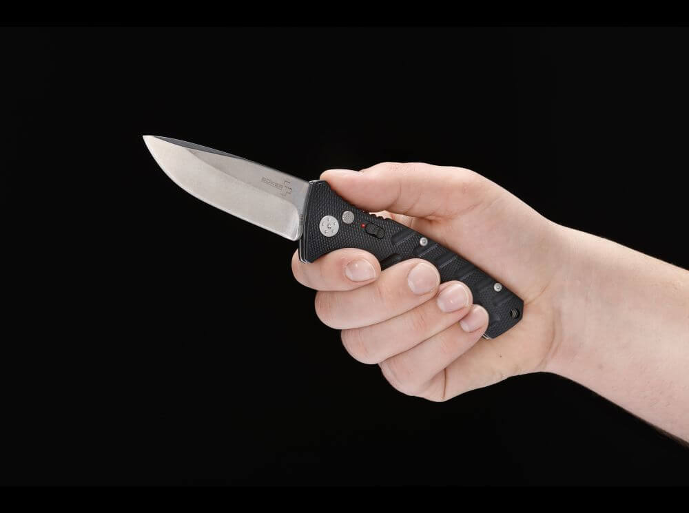 Couteau automatique Strike Spearpoint - Boker Plus-T.A DEFENSE