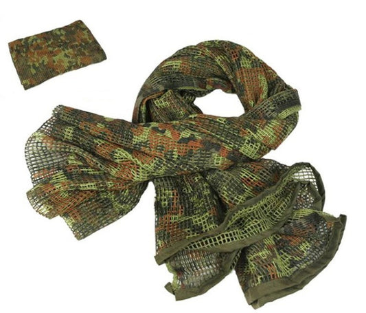 Echarpe filet militaire, camouflage de type allemand-T.A DEFENSE