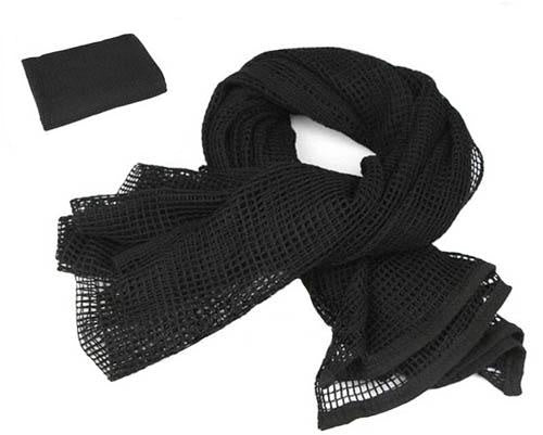 Echarpe filet militaire, noir-T.A DEFENSE