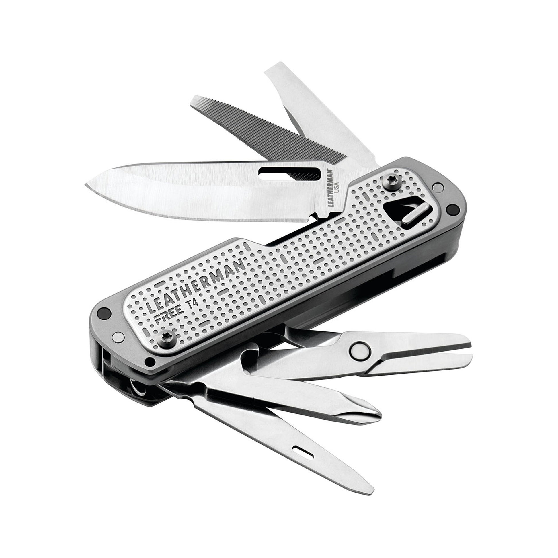 Pince Leatherman multifonctions Free T4 (12 outils) - Leatherman-T.A DEFENSE