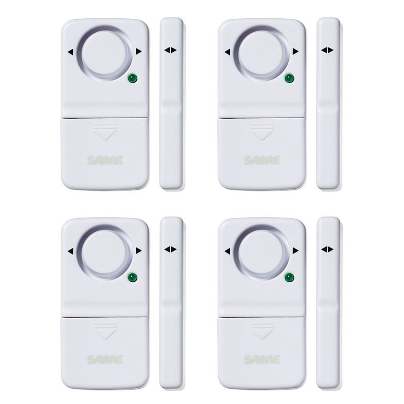 Alarme magnétique pour porte et fenêtre, 100% sans fil | Lot de 4 | - SABRE-T.A DEFENSE