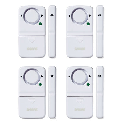 Alarme magnétique pour porte et fenêtre, 100% sans fil | Lot de 4 | - SABRE-T.A DEFENSE