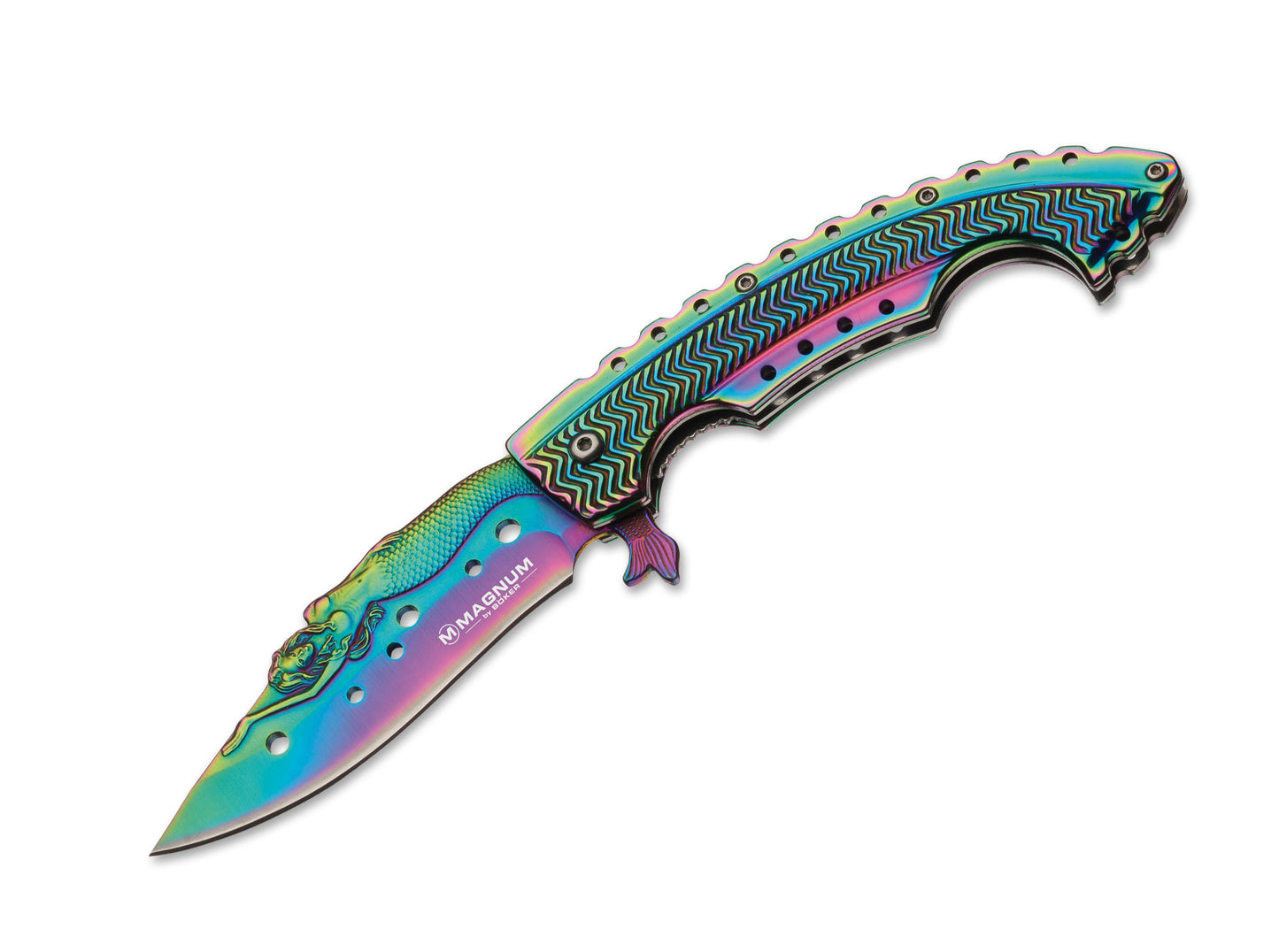 Couteau pliant Rainbow Mermaid - Boker magnum-T.A DEFENSE