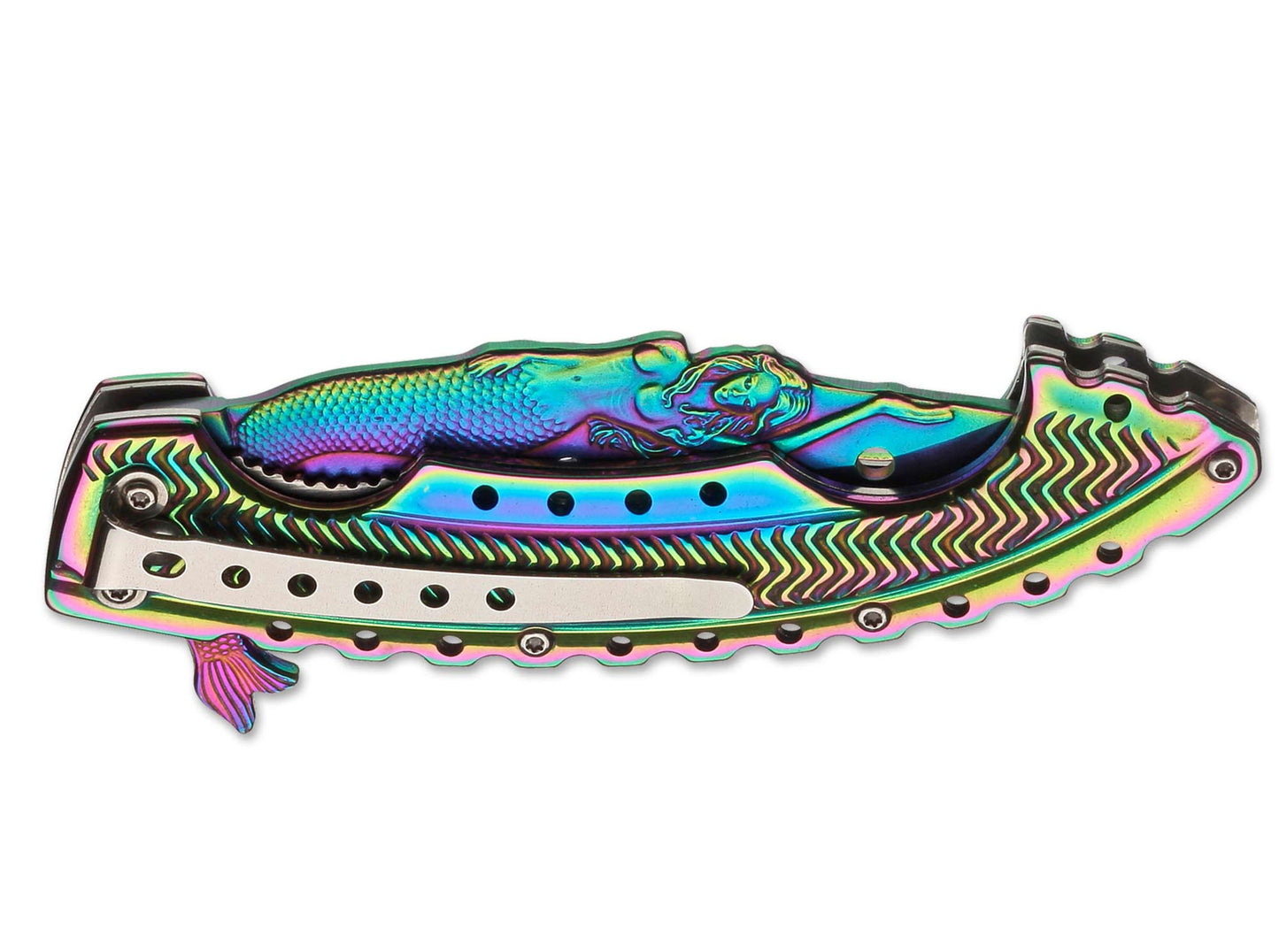Couteau pliant Rainbow Mermaid - Boker magnum-T.A DEFENSE