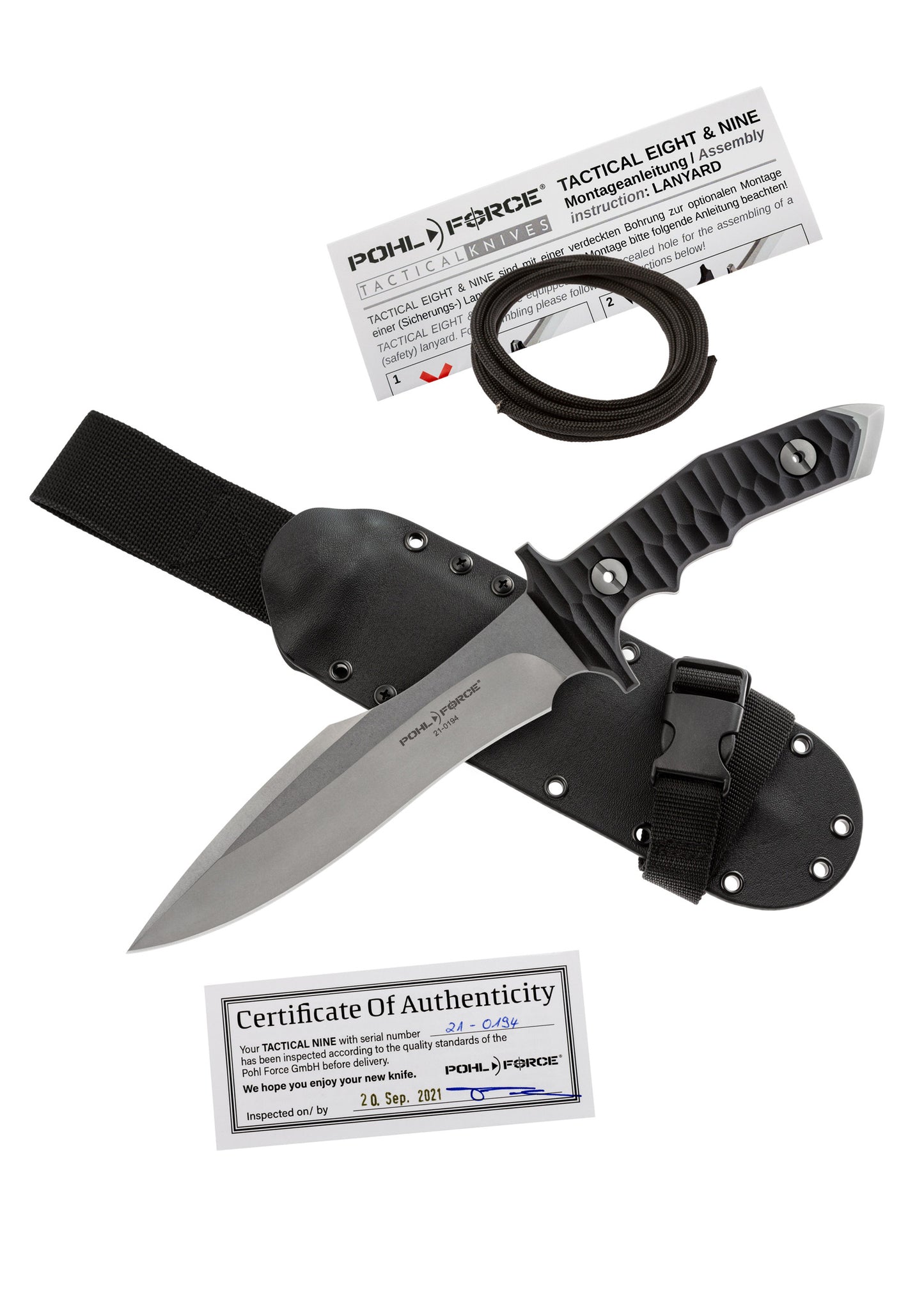 Couteau tactique Nine SW - Pohl force-T.A DEFENSE