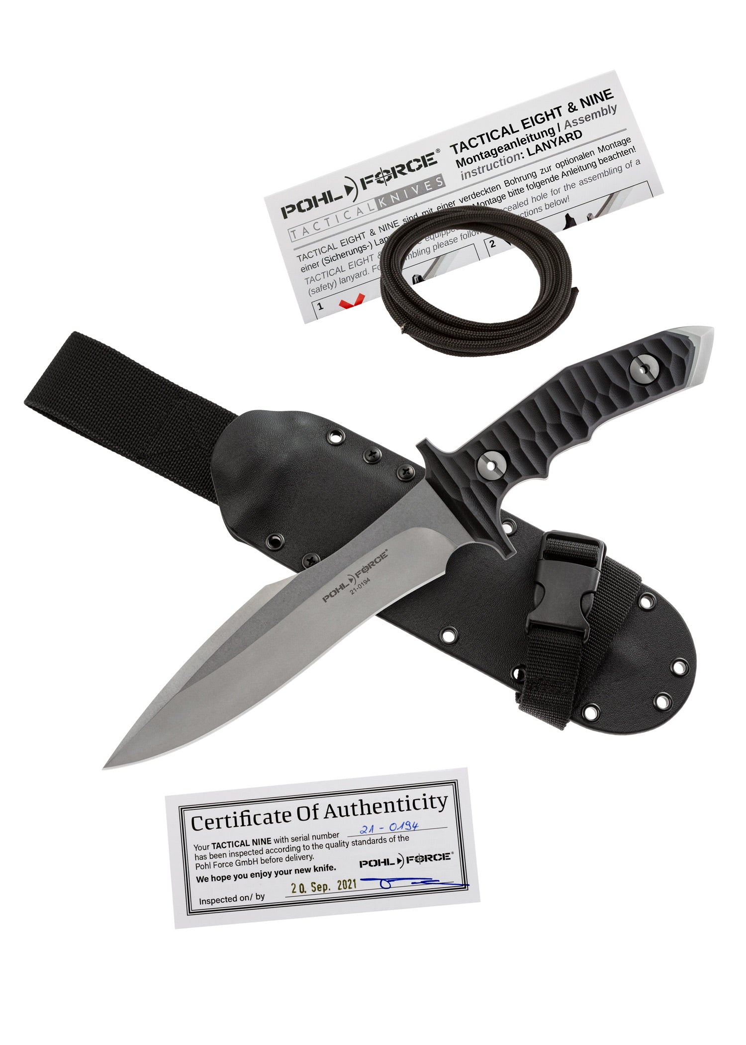 Couteau tactique Nine SW - Pohl force-T.A DEFENSE