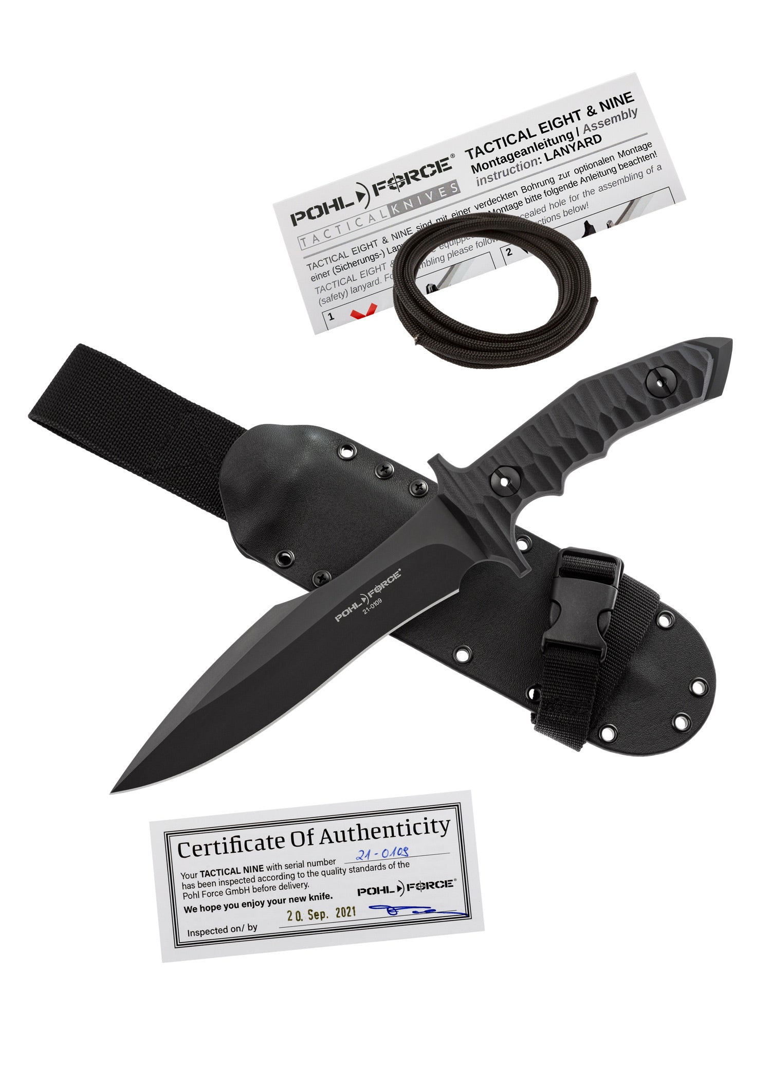 Couteau tactique Nine BK - Pohl force-T.A DEFENSE