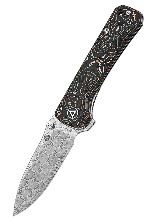 Couteau pliant Hawk Damascus - QSP-T.A DEFENSE