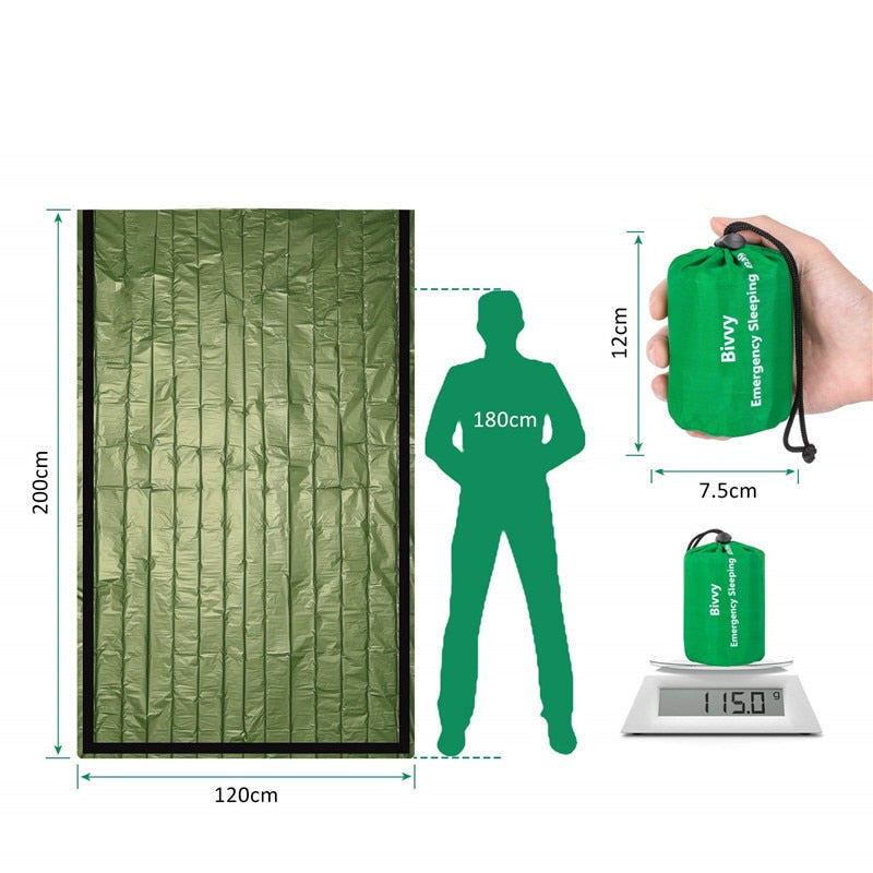 Couverture de survie | extrêmement compacte - 200 x 120cm-T.A DEFENSE