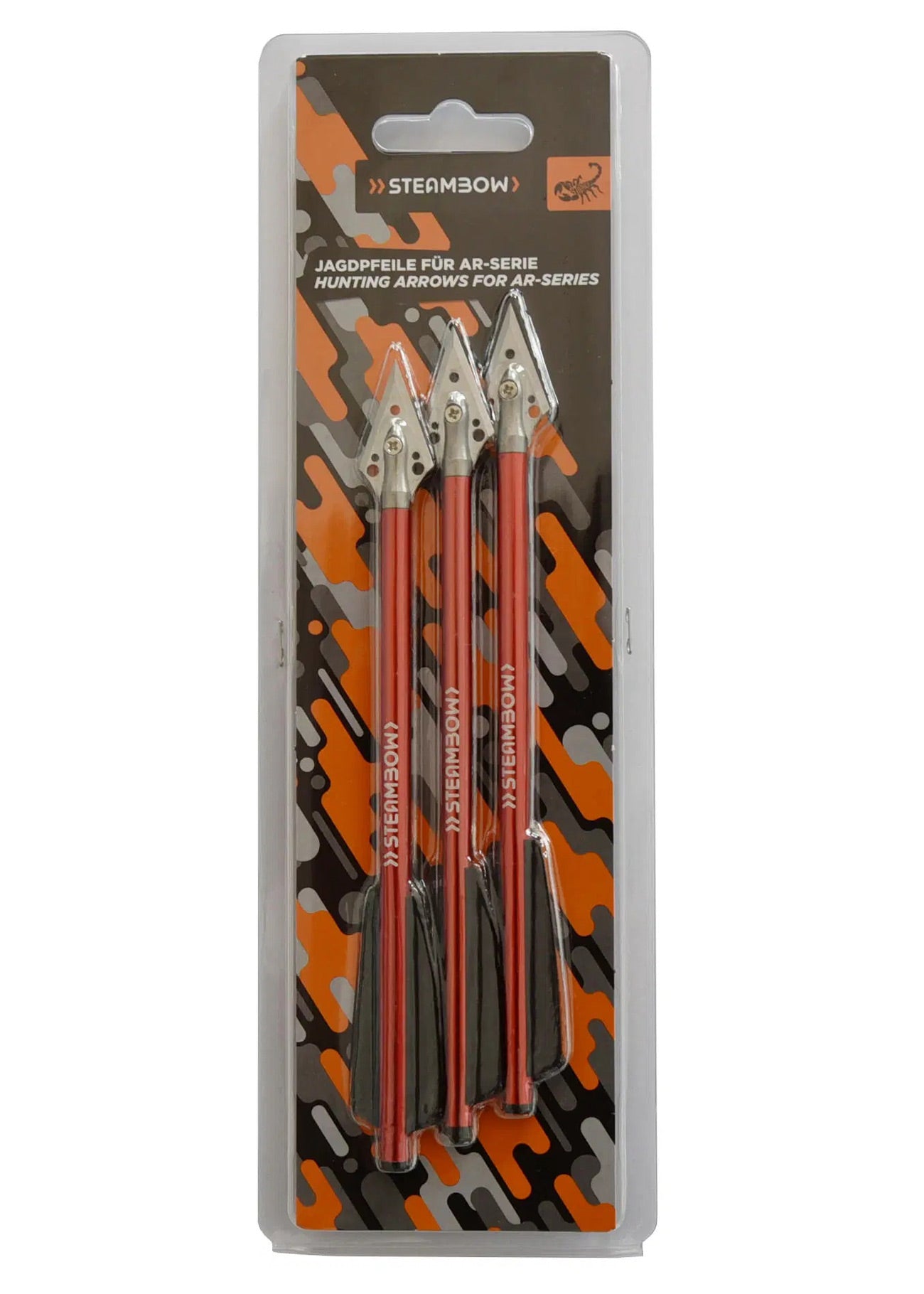 Pack de 3 Flèches de chasse pour arbalète - Steambow-T.A DEFENSE