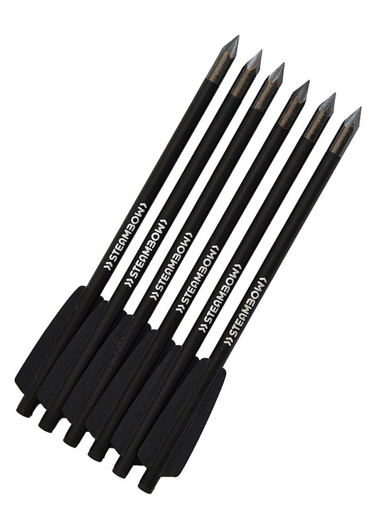 Pack de 6 flèches Bodkin pour arbalète Stinger - Steambow-T.A DEFENSE
