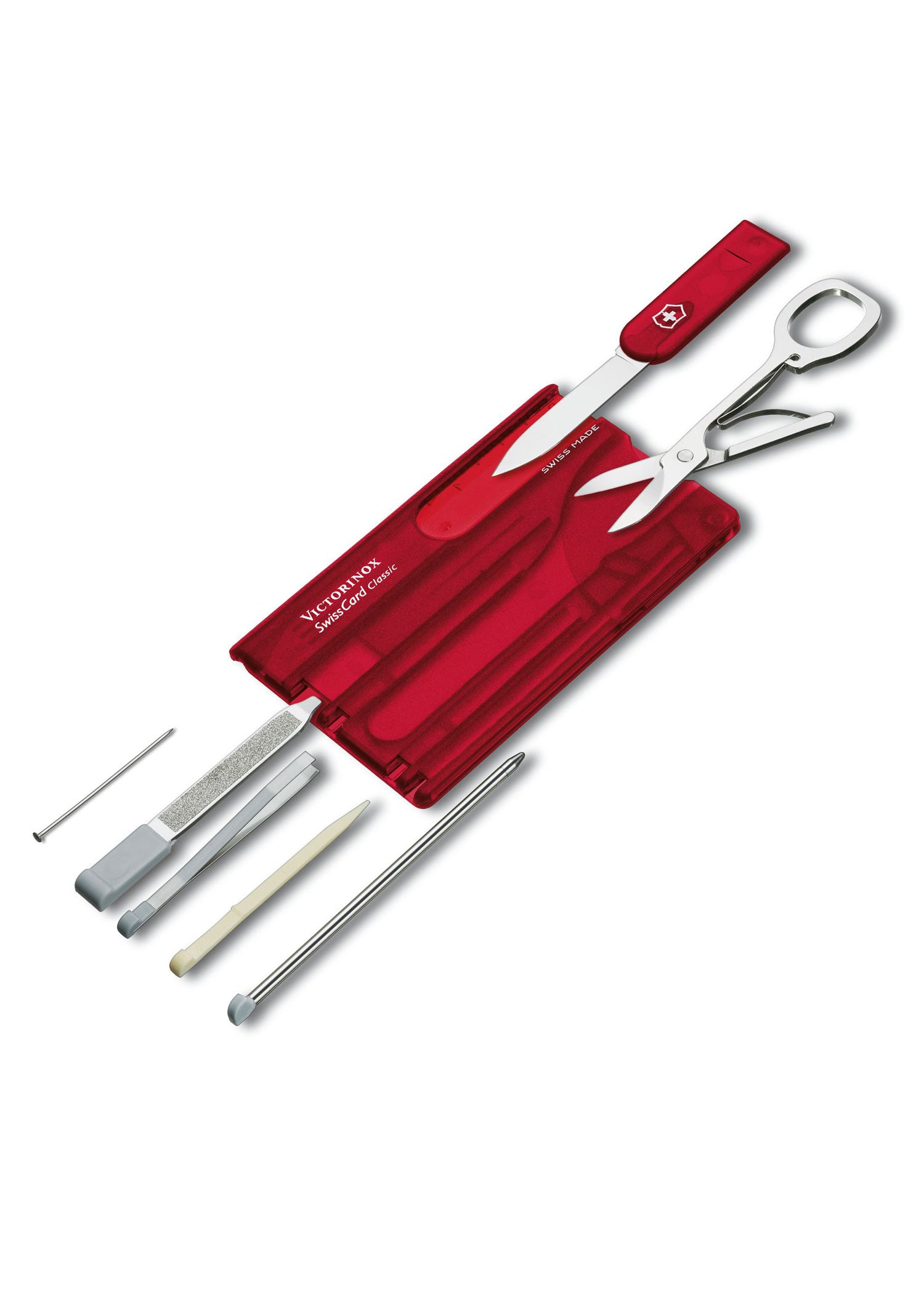 Swiss Card Classic Rouge transparent - Victorinox-T.A DEFENSE